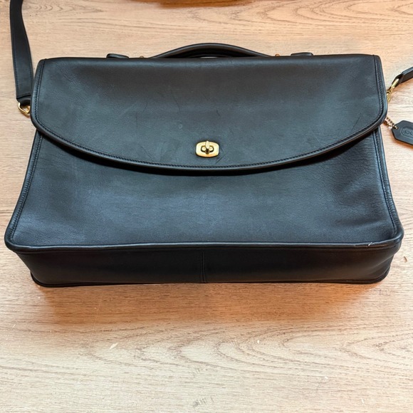 Coach Other - Coach Leather Briefcase Black